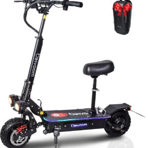High Performance Dual Motor Electric Scooter for Adults - 47mph Max Speed, 50 Mile Range, 5600W, Foldable, Off-Road Tire