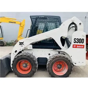 3000kg Weight 3 Ton Construction Building Used Machinery Loader bobcate S300 high performance